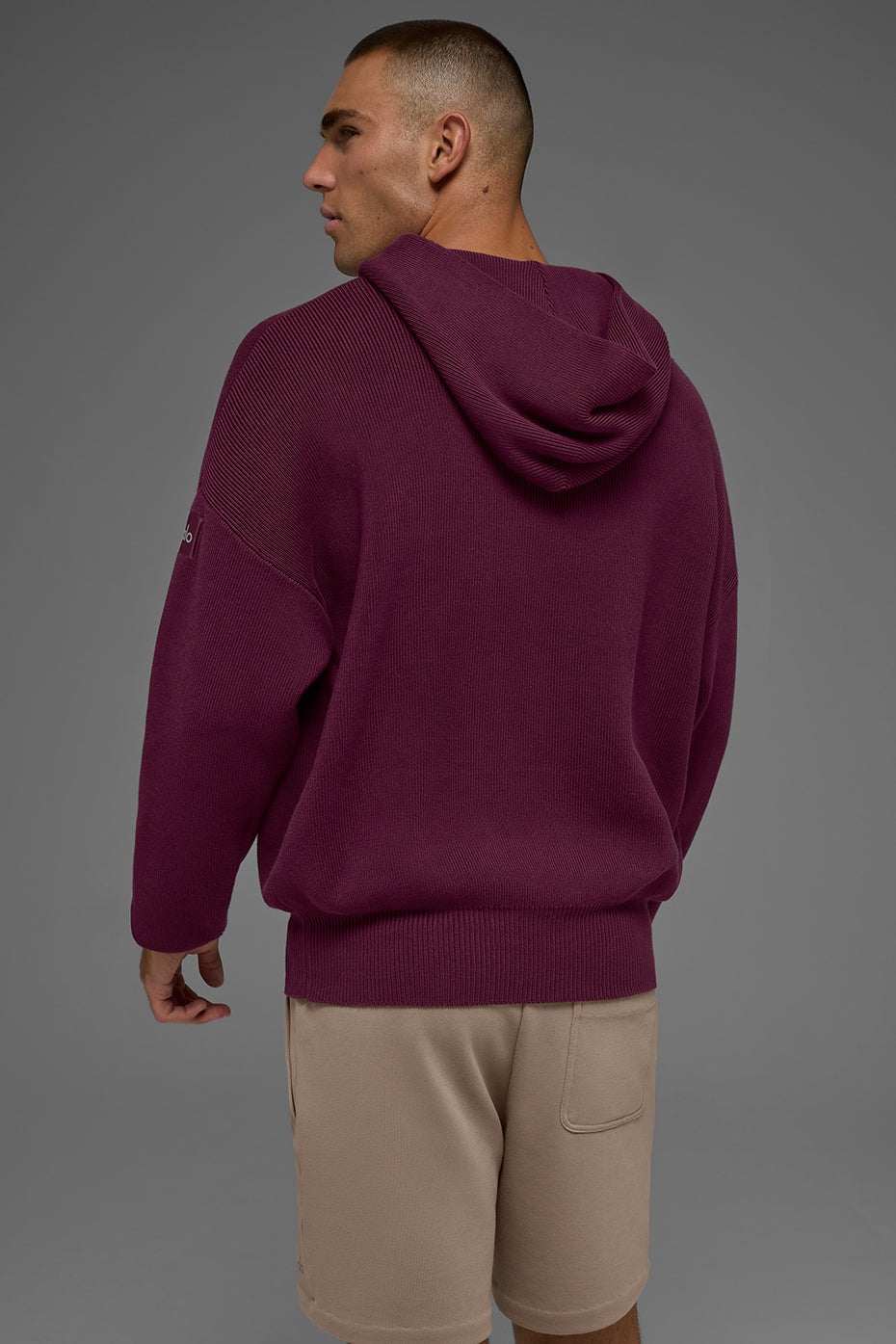 Scholar Hooded Sweater - Burgundy