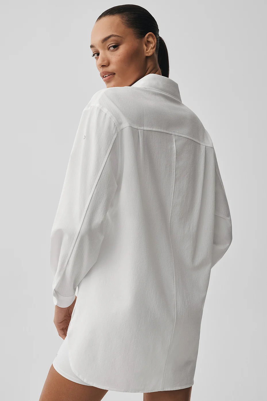 Dreamscape Button Down Long Sleeve - White