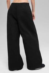 High-Waist Main Character Wide Leg Trouser - Black
