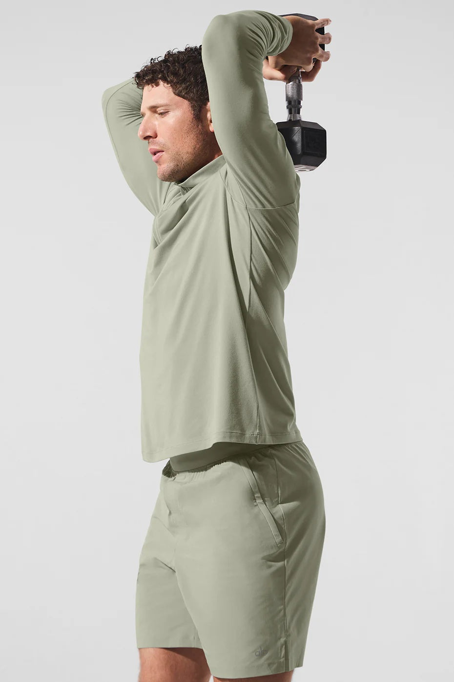 Conquer 1/4 Zip Reform Long Sleeve - Limestone