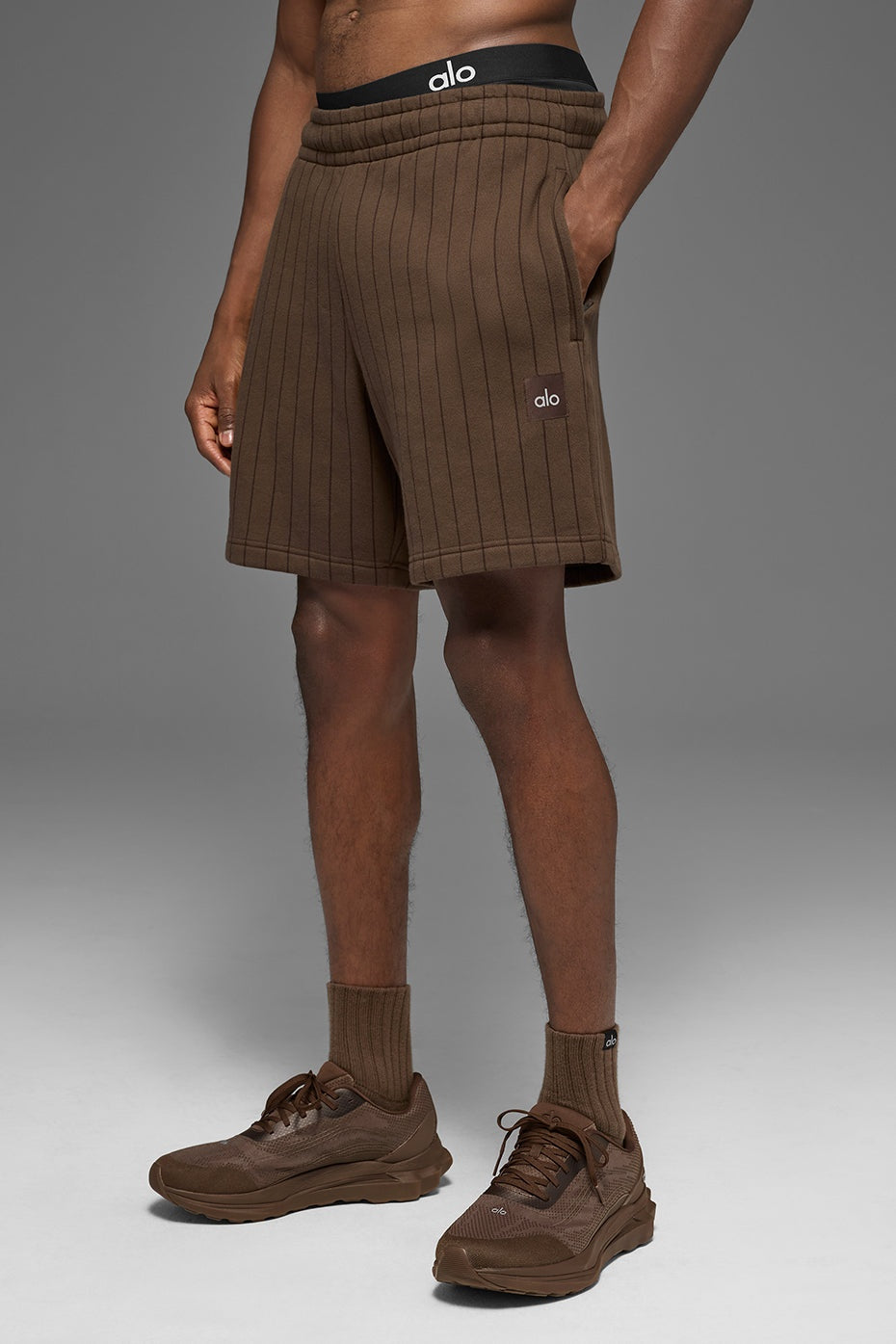 7" Pinstripe Short - Espresso Pinstripe