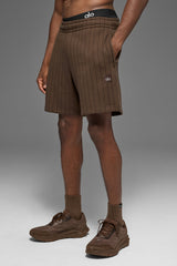 7" Pinstripe Short - Espresso Pinstripe