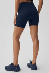 5" Seamless Ribbed Favorite Short - Navy