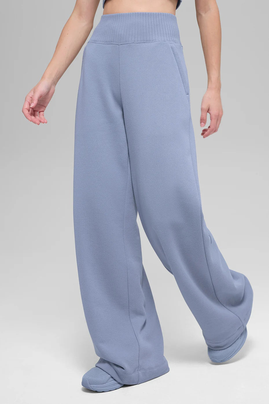Serenity Wide Leg Sweatpant - Winter Frost