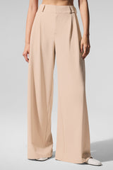 High-Waist Dreamscape Trouser (Regular) - Macadamia