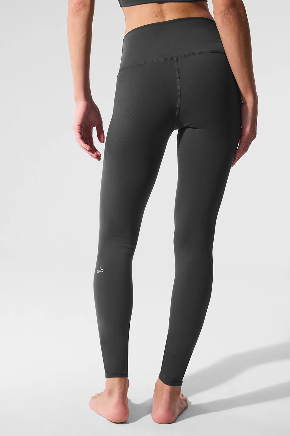 High-Waist Airbrush Legging - Anthracite