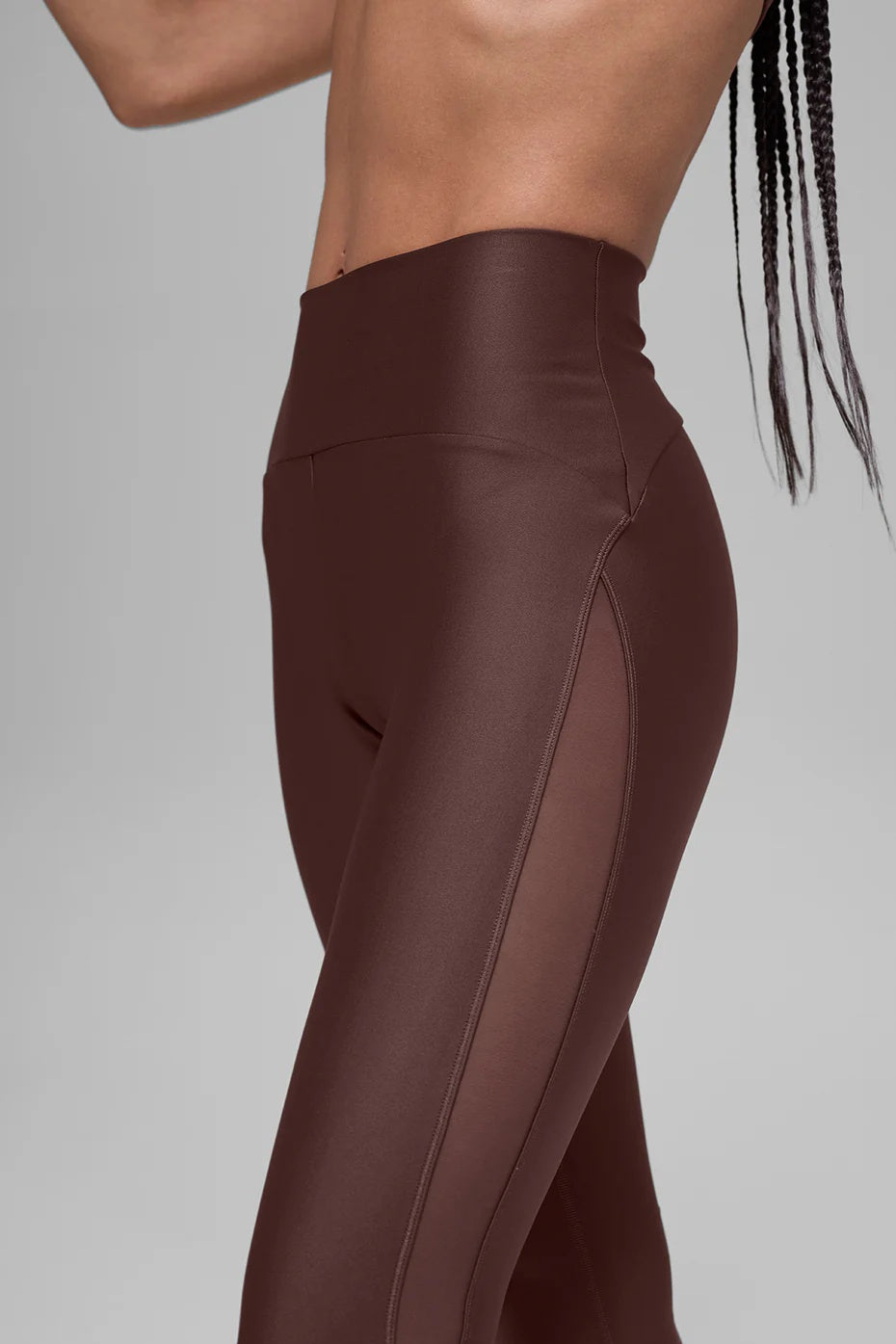 Airlift High-Waist Mesh Infatuation Legging - Brownstone