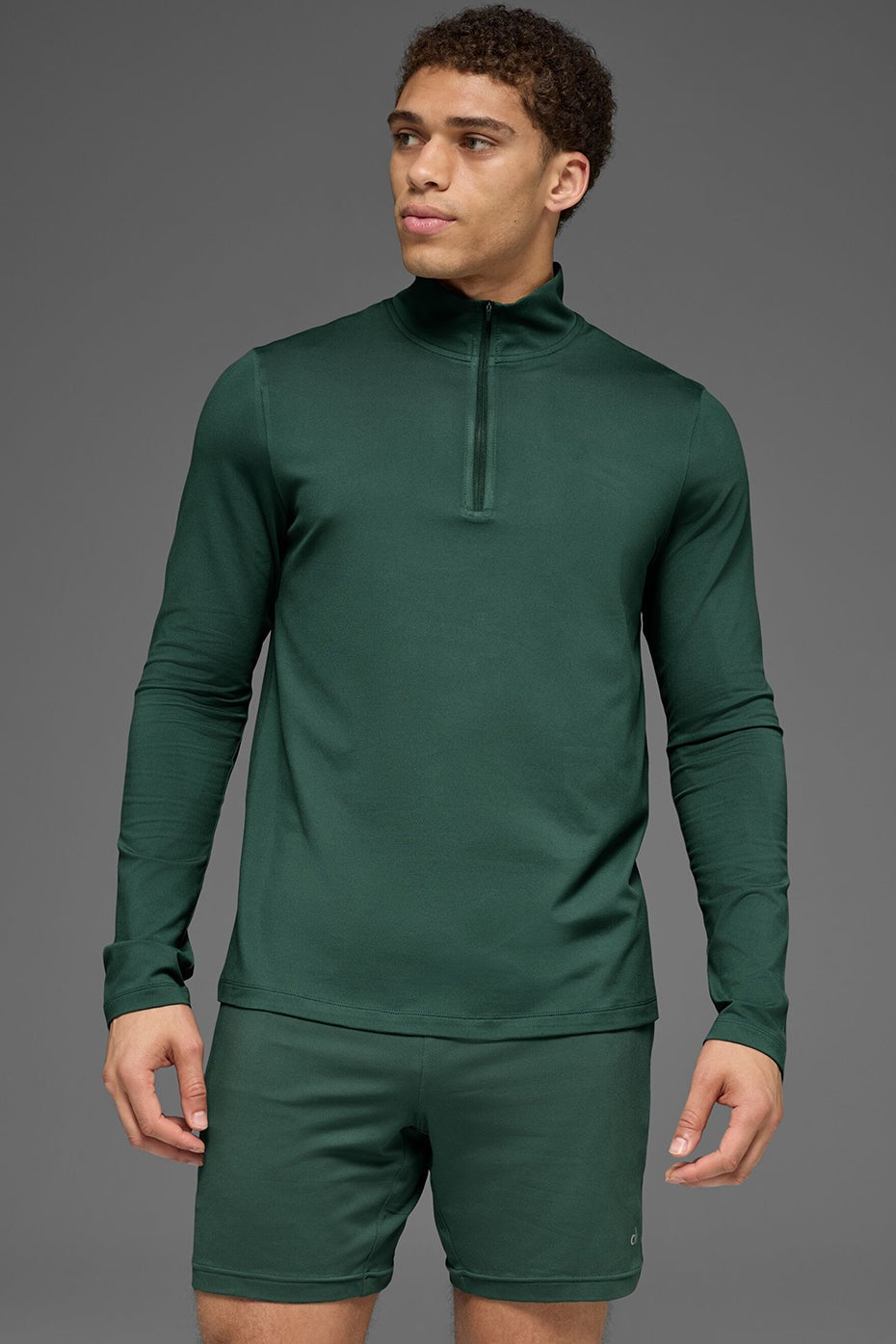 Conquer 1/4 Zip Reform Long Sleeve - Clover Green