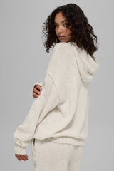 Wool Cashmere New Class Hoodie - Bone Heather