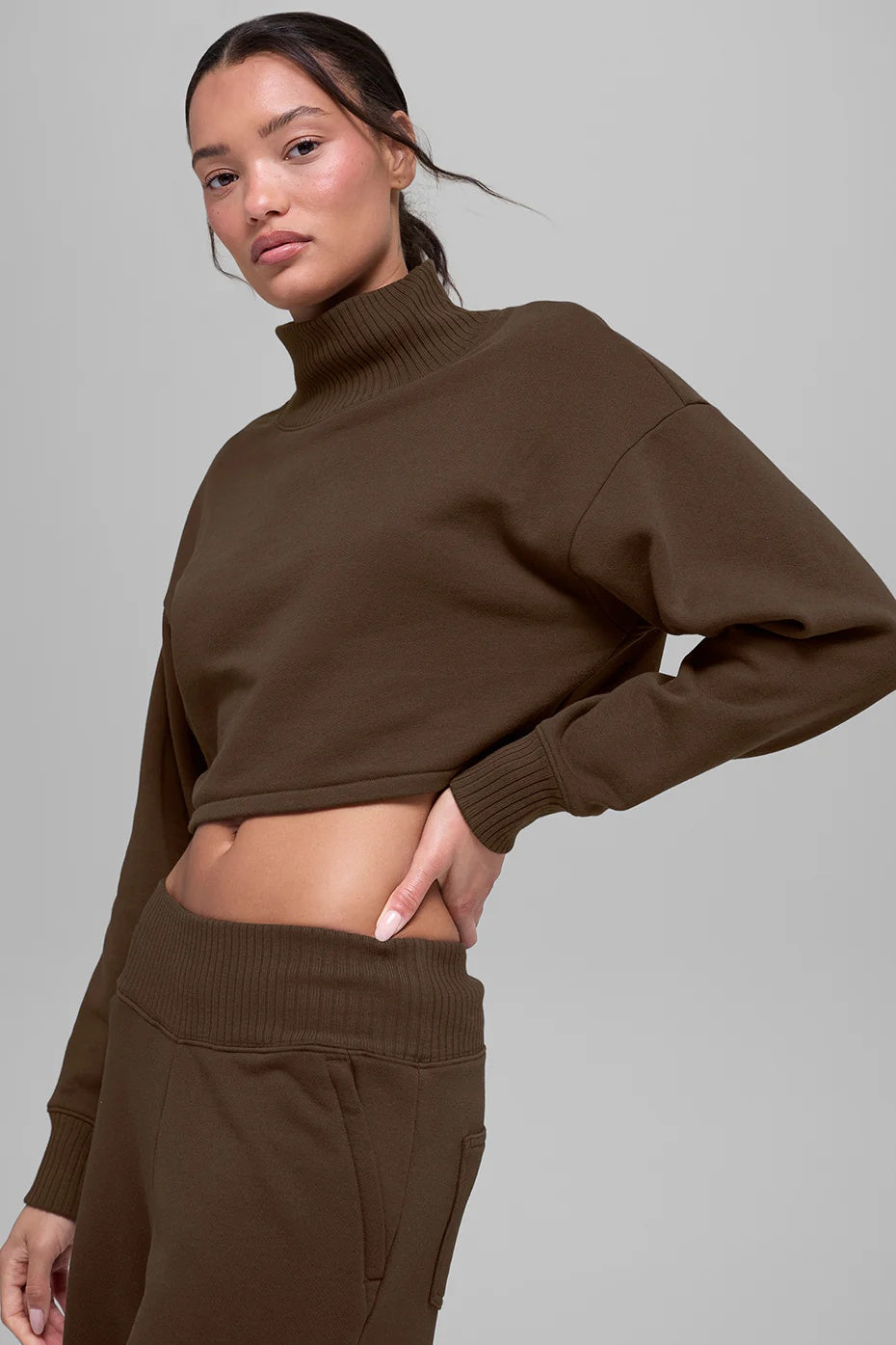 Cropped Serenity Coverup - Espresso