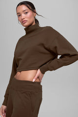 Cropped Serenity Coverup - Espresso