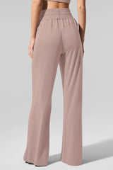 Semi-Sheer Delicate Lounge Flare Pant - Taupe