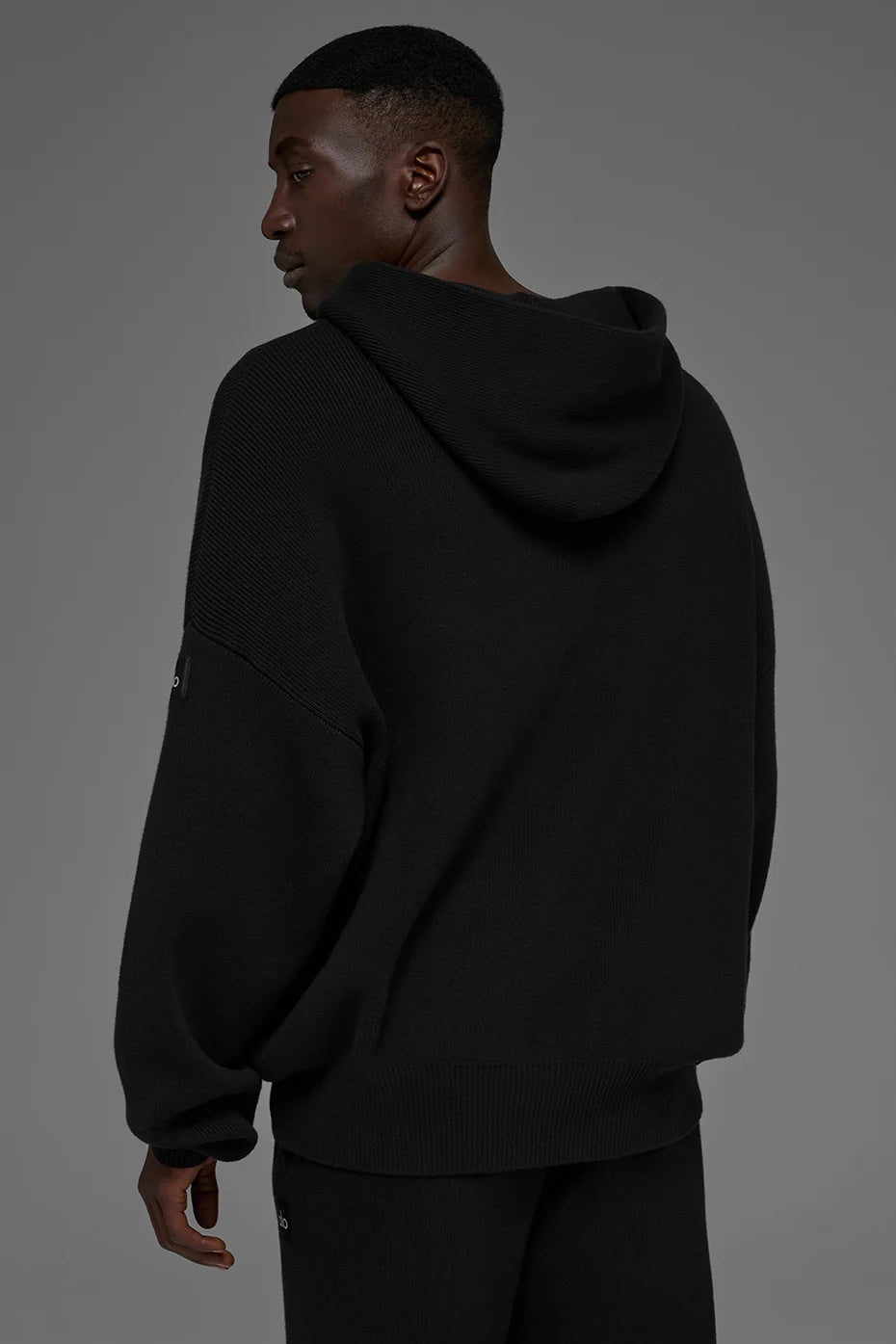 Scholar Hooded Sweater - Black