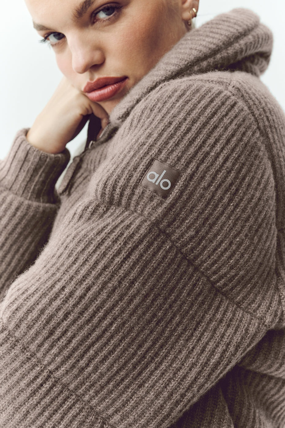 Cashmere Northstar Sweater Puffer - Alpine Cocoa Heather