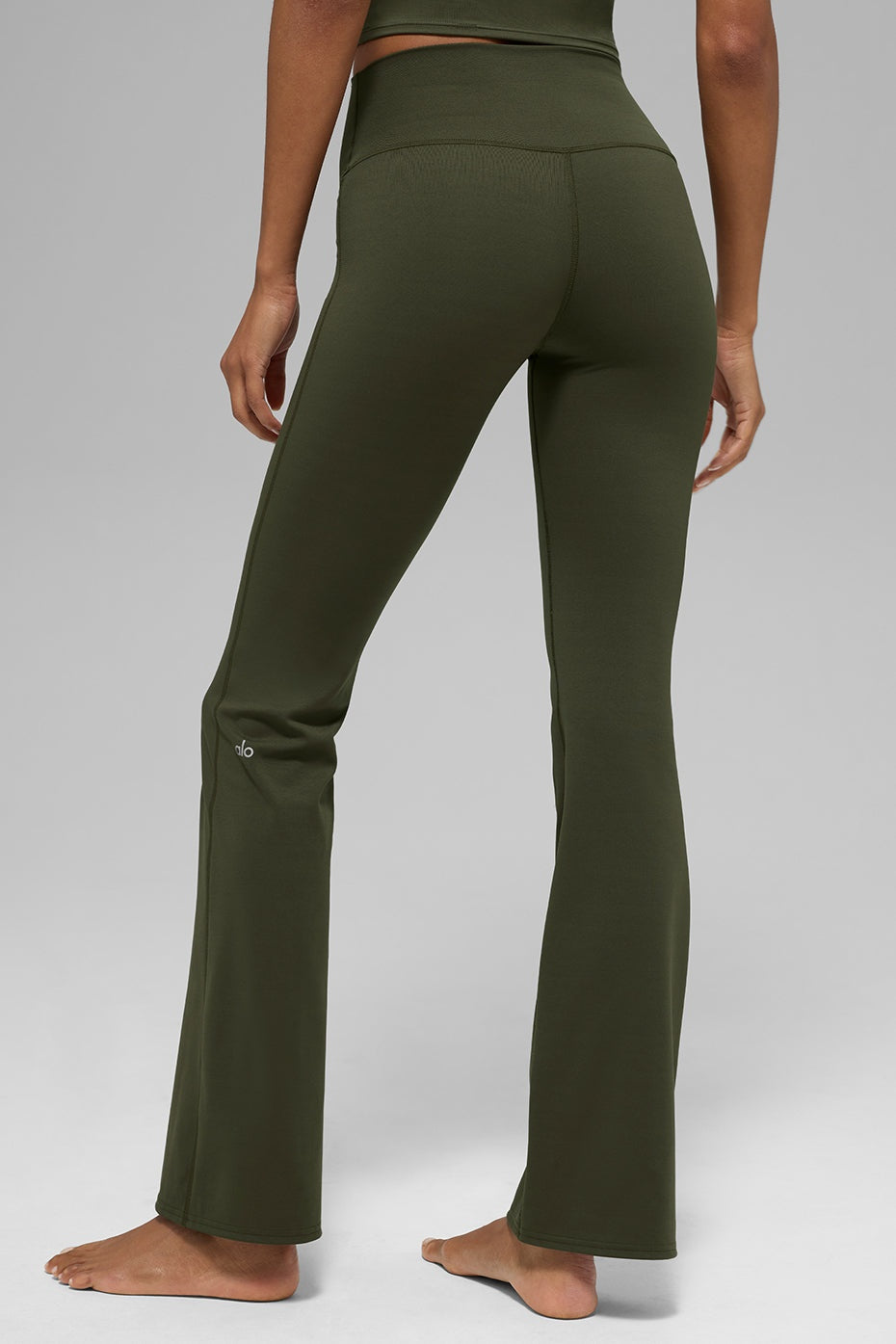 ALO Softsculpt High-Waist Bootcut Legging - Green Olive