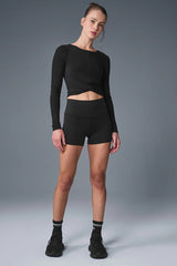 Cover Long Sleeve Top - Black