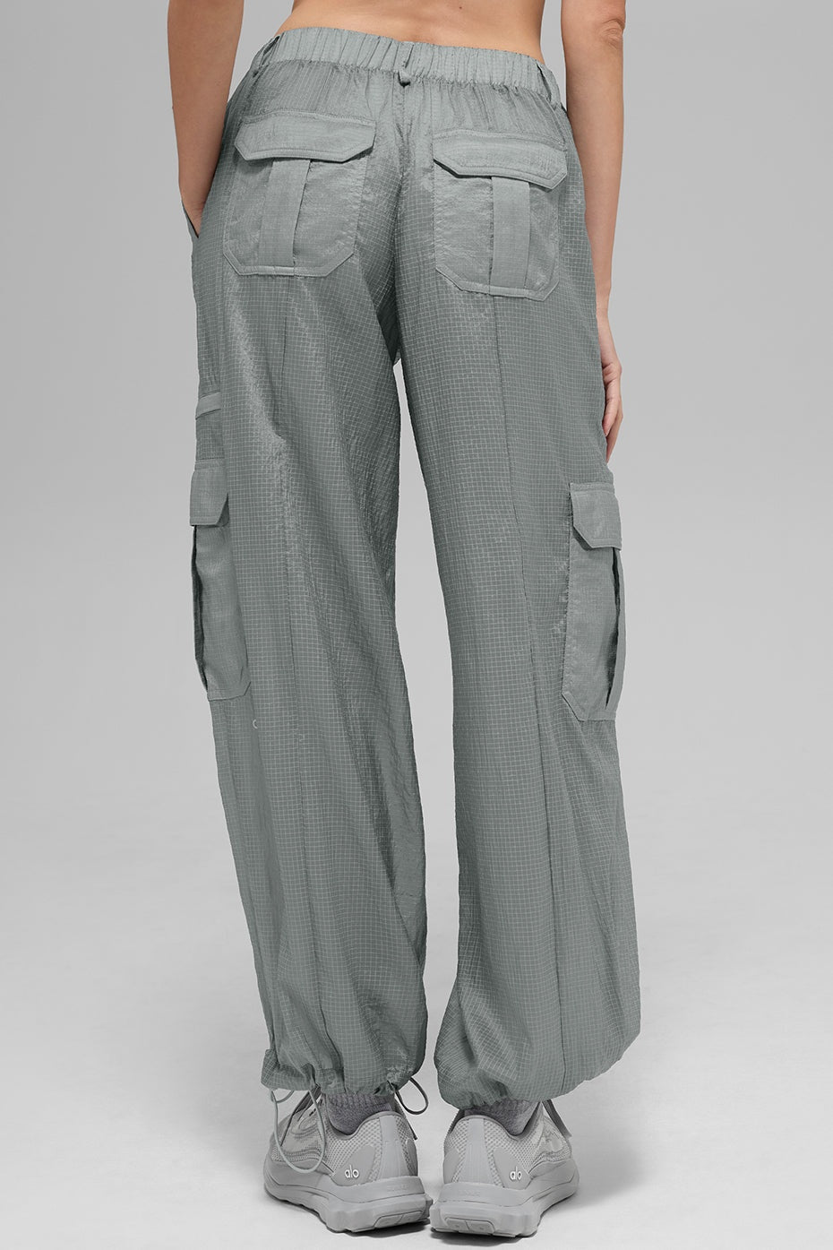 Sheer Game Time Wide Leg Jogger - Lunar Grey