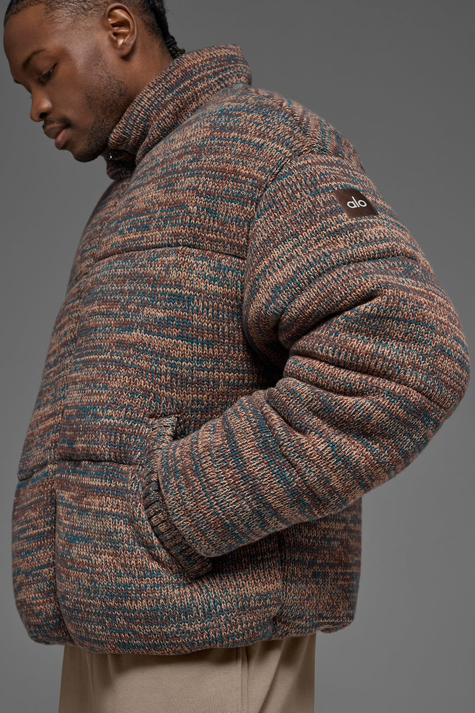 Stage Sweater Puffer - Brown Multi