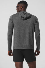 Conquer Reform Long Sleeve With Hood - Dark Heather Grey