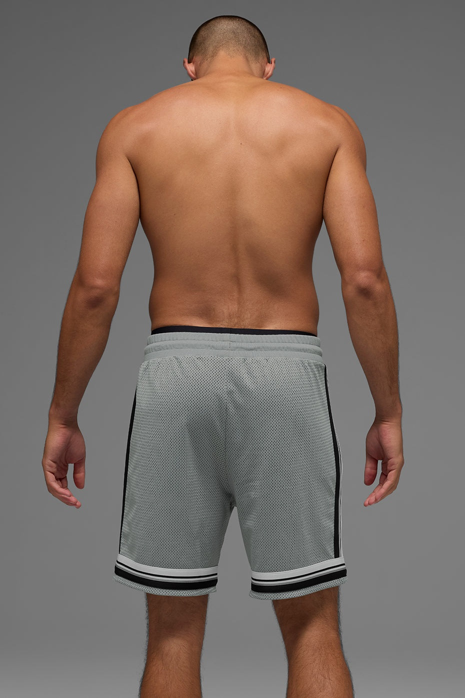 7" Key Mesh Basketball Short - Lunar Grey