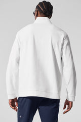 Conquer Max Mock Neck Full Zip - White
