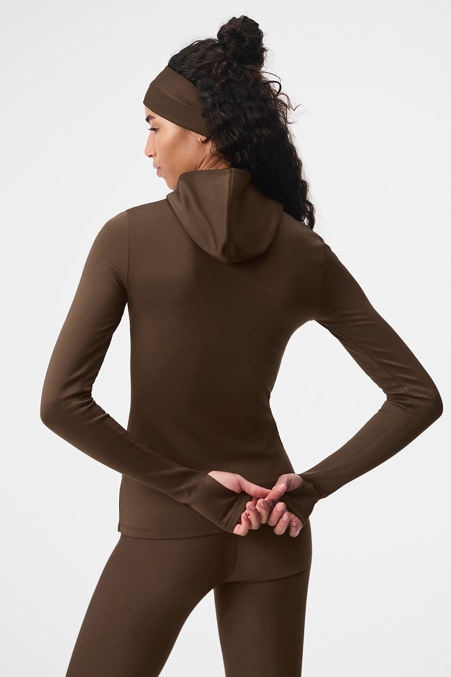 Airlift Winter Warm Hooded Runner - Espresso