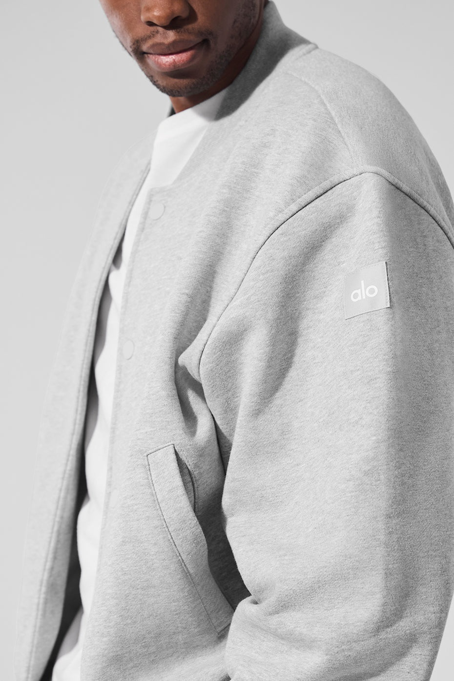 Renown Varsity Jacket - Athletic Heather Grey