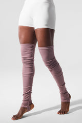 Goddess Leg Warmers - Smoky Quartz Heather