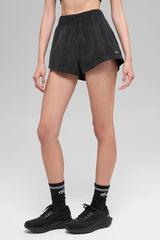High-Waist Socialite Short - Black