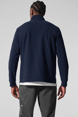 Conquer Max Mock Neck Full Zip - Navy
