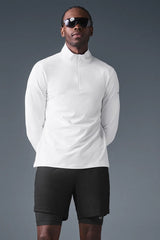 Conquer 1/4 Zip Reform Long Sleeve - White