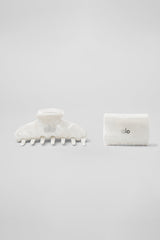 Effortless Claw Clip (2-Pack) - White Pearl
