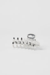 Acrylic Illusion Claw Clip - Clear Acetate/Chrome
