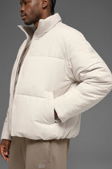 Stretch Woven Street Puffer - Bone