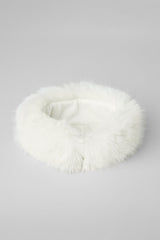Opulent Faux Fur Wintersun Headband - Ivory