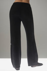 Winter Magic Cashmere Wide Leg Pant - Black