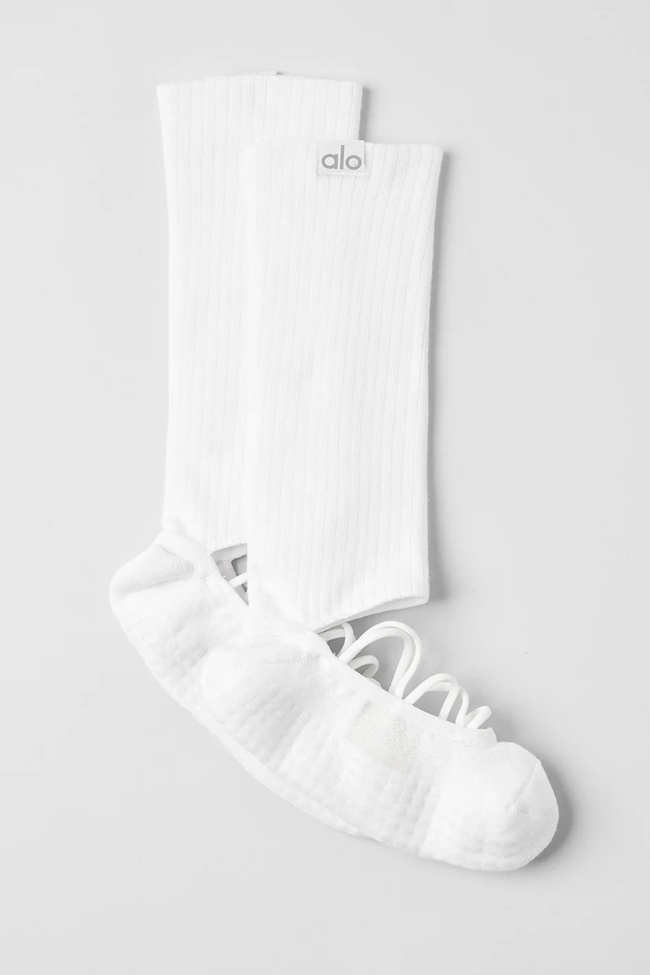 Women's Strappy Siren Grip Sock - White