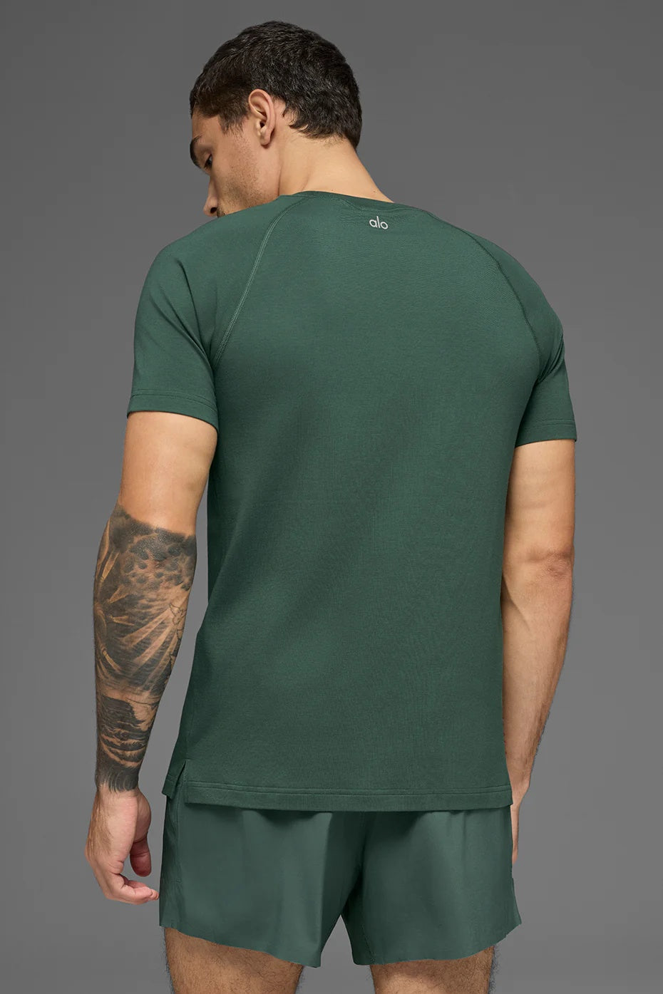 ALO Vapor Crewneck Short Sleeve - Clover Green