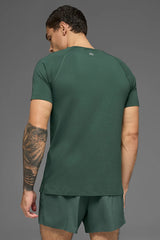 ALO Vapor Crewneck Short Sleeve - Clover Green