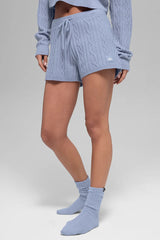 Cable Knit Winter Bliss Short - Winter Frost