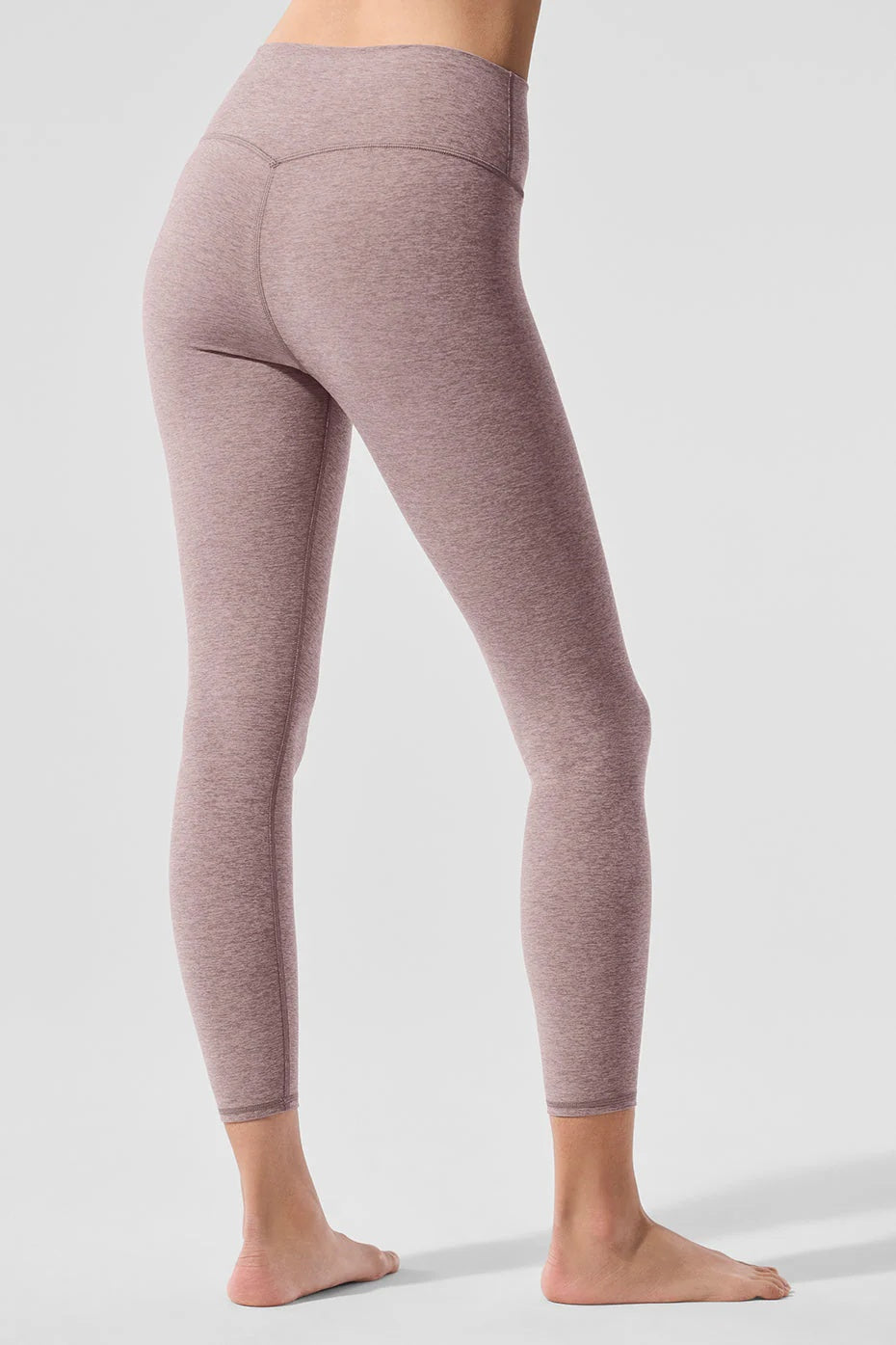 Alosoft High-Waist 7/8 Highlight Legging - Dark Pink Quartz Heather