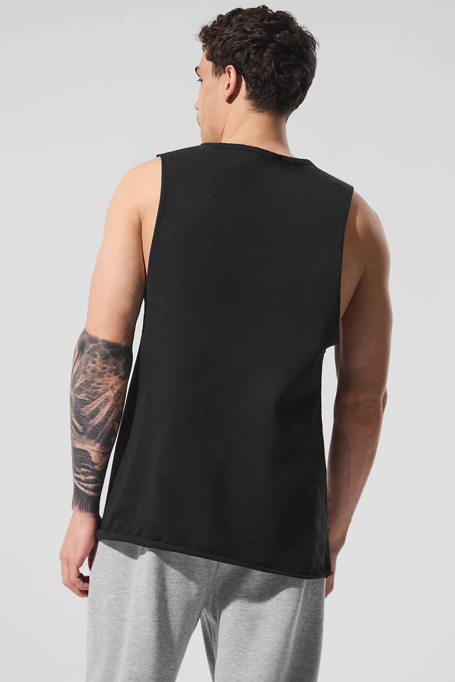 Society Raw Edge Tank - Black