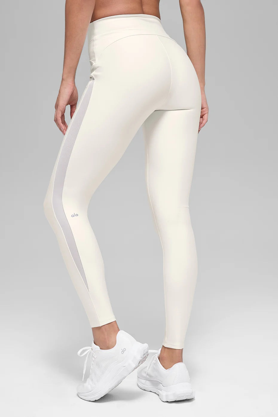 Airlift High-Waist Mesh Infatuation Legging - Ivory