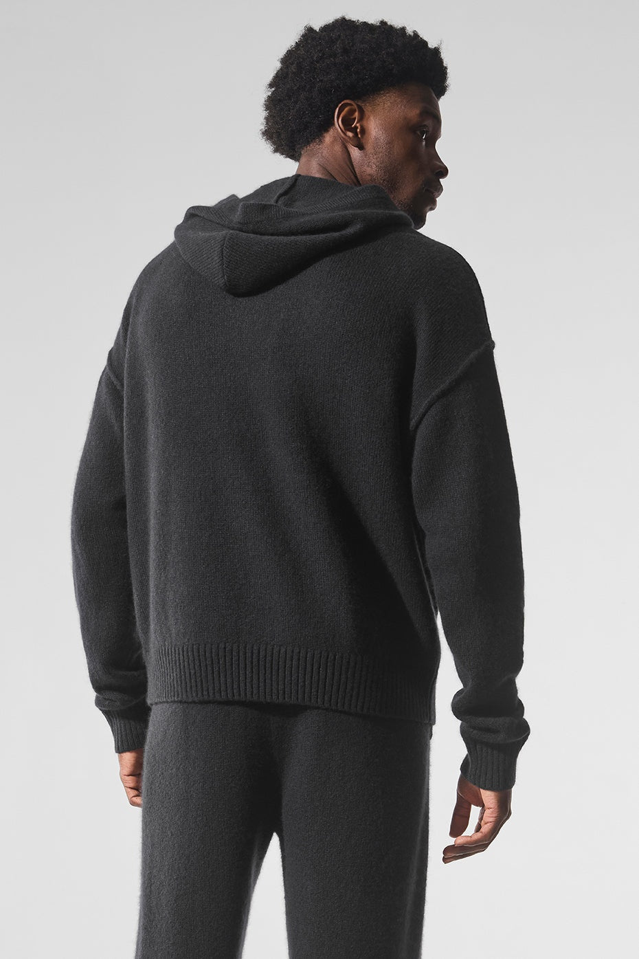 Wool Cashmere New Class Hoodie - Black