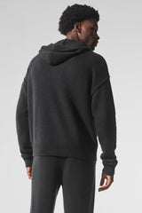 Wool Cashmere New Class Hoodie - Black