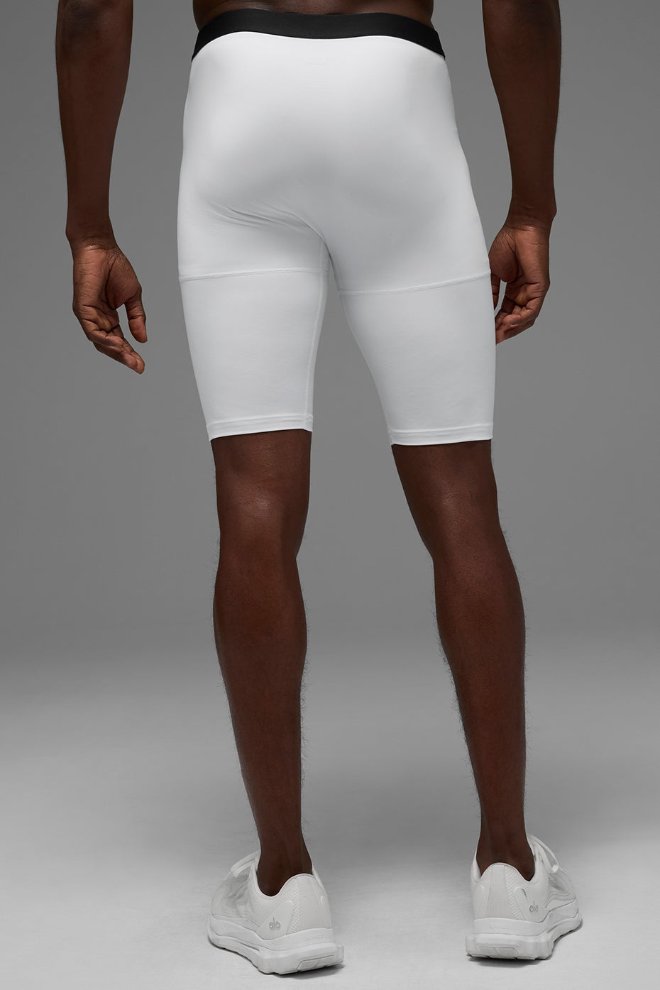 9" Flight Compression Short - White