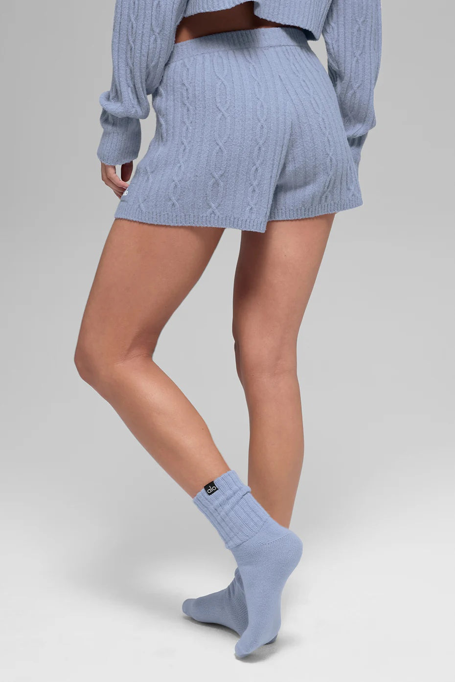 Cable Knit Winter Bliss Short - Winter Frost
