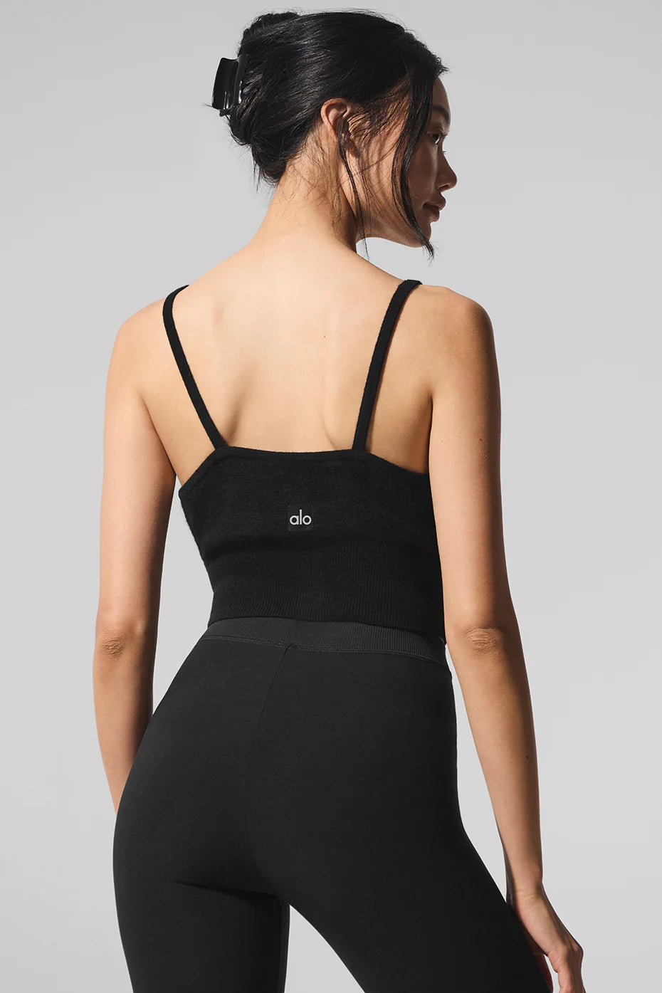 Sheer Cashmere Tank - Black