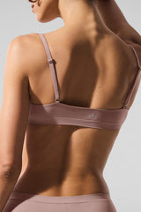 Sheer Glow Bra - Taupe