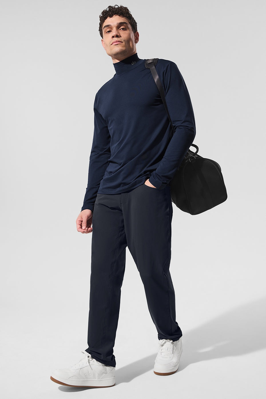 Conquer Reform Mock Neck Long Sleeve - Navy